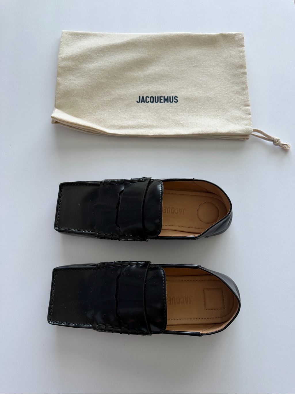 Jacquemus Authentic Carr Loafers In Black Leather Women’s Size 36 Nwt — image 7 of 8